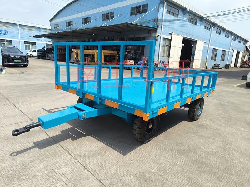 5吨下翻式护栏江南官方网站(中国) 牵引全挂工具拖车